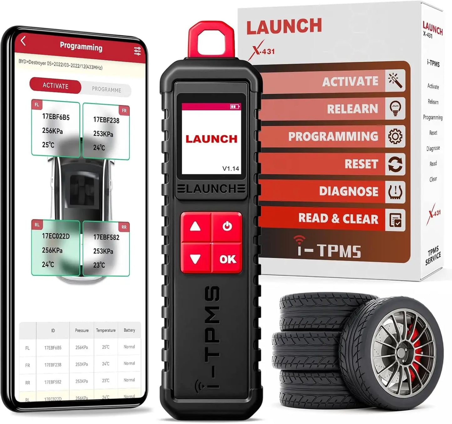 2025 LAUNCH X431 i-TPMS Tire Pressure Diagnostic Tool