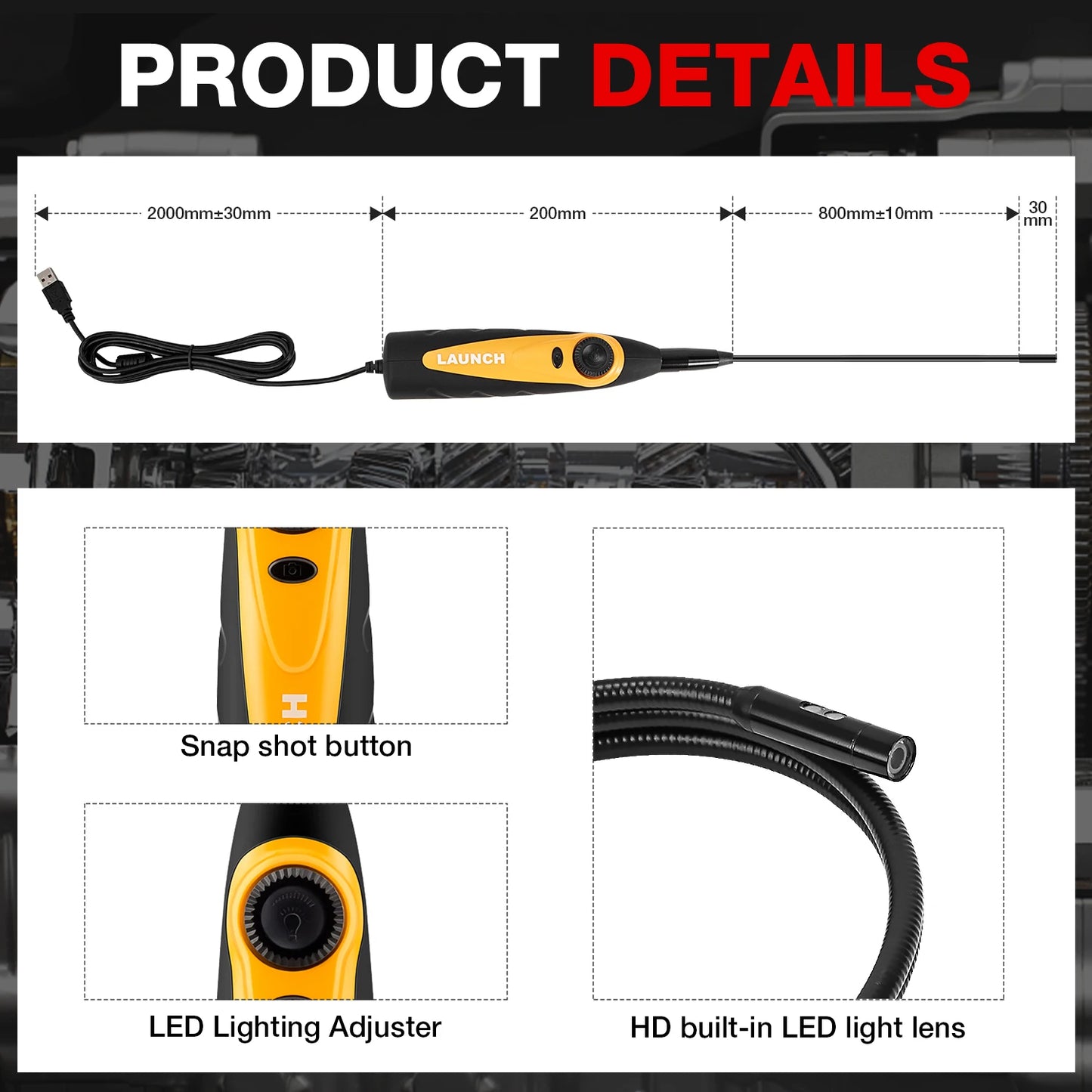 LAUNCH® VSP-600 Endoskoopkaamera