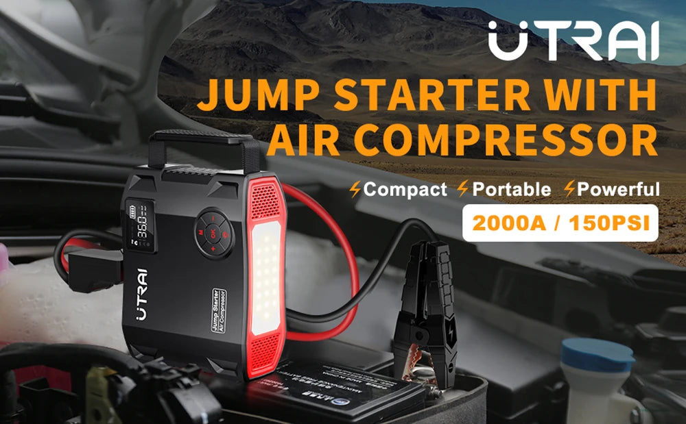 UTRAI JS-5 2000A Jump Starter/Air Compressor