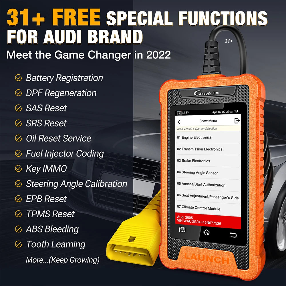 LAUNCH X431 Elite VAG/BMW/Mercedes/GM/Toyota