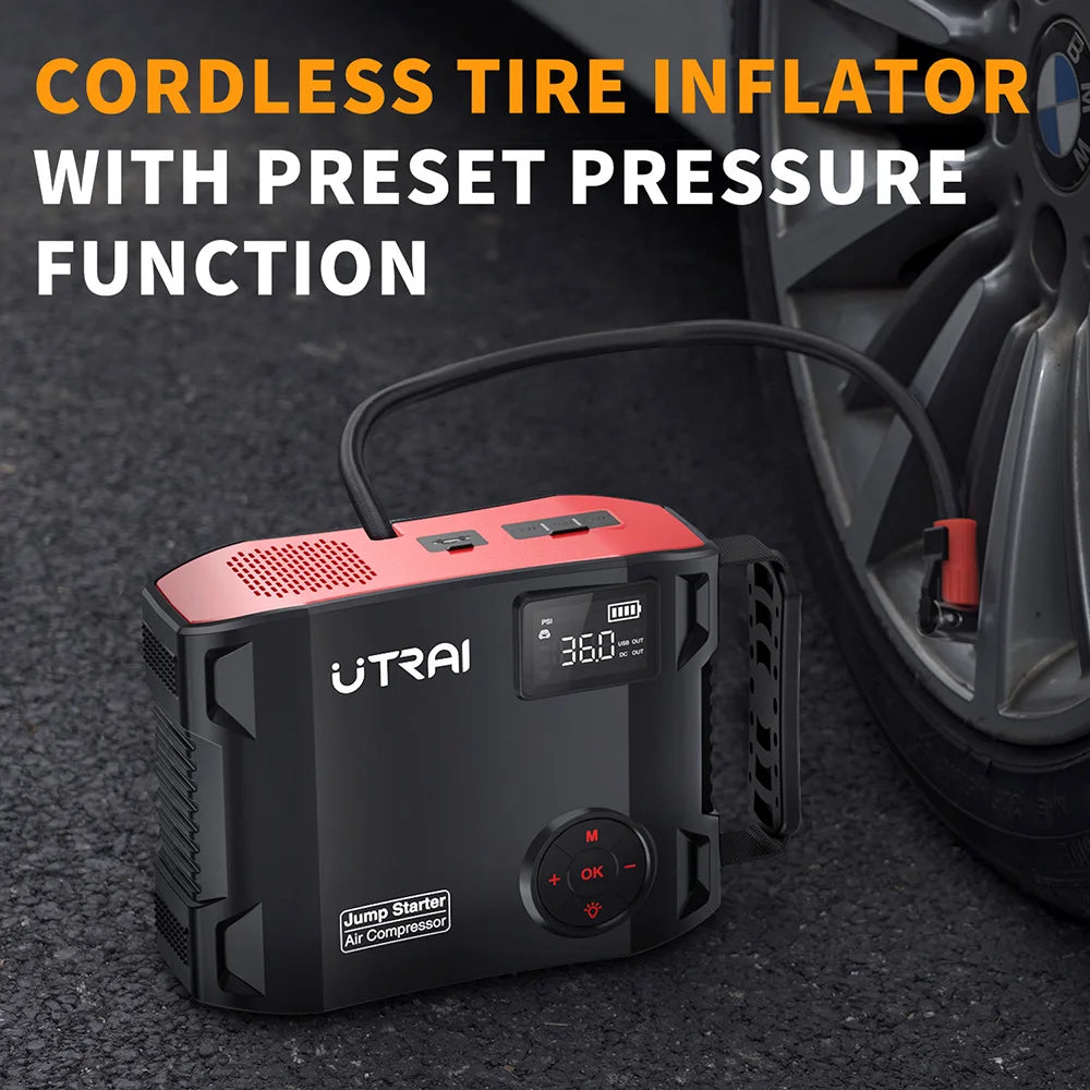 UTRAI JS-5 2000A Jump Starter/Air Compressor
