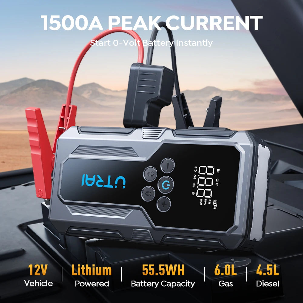 UTRAI JS-9 1500A Jump Starter/Air Pump