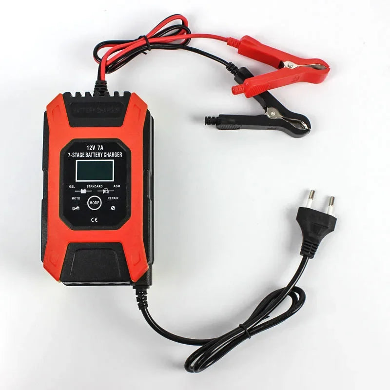FOXSUR 12V 7A 7-stage smart battery charger