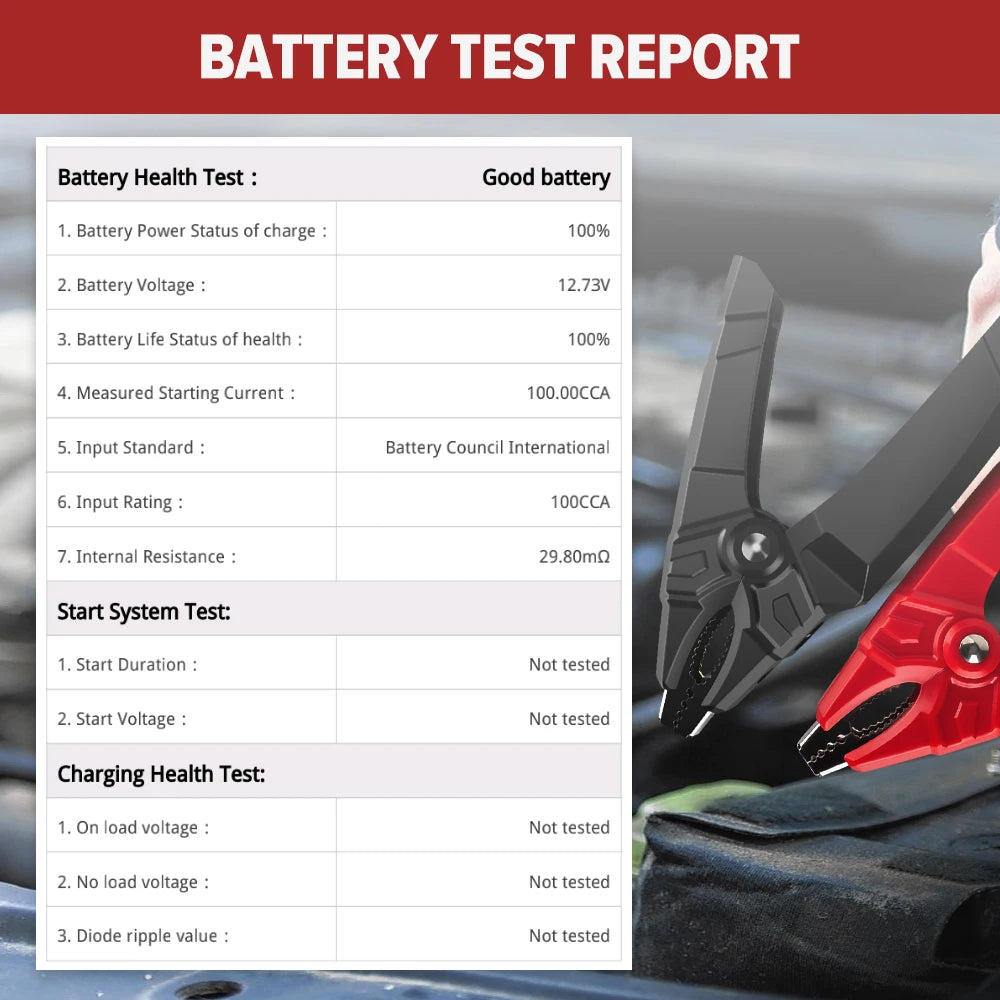 LAUNCH® BST360 Bluetooth Aku Tester