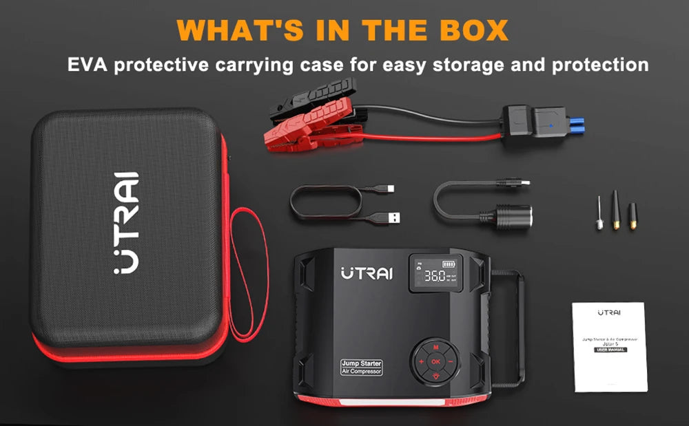 UTRAI JS-5 2000A Jump Starter/Air Compressor