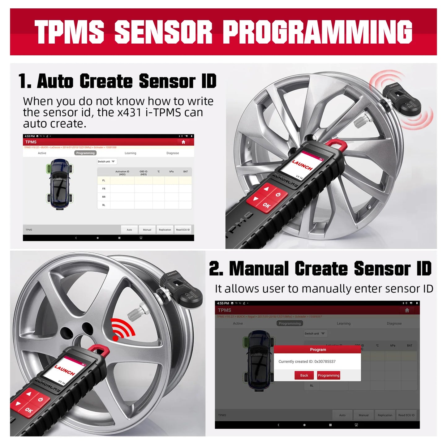 2025 LAUNCH X431 i-TPMS Tire Pressure Diagnostic Tool