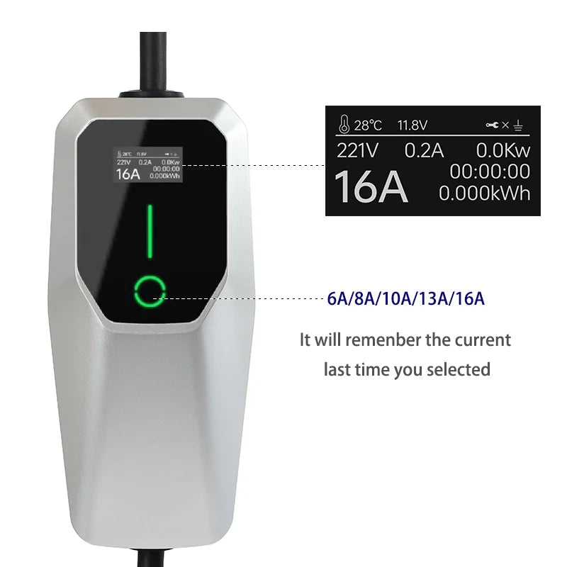 FOXSUR Type 1/Type 2 Kaasaskantav EV Laadija