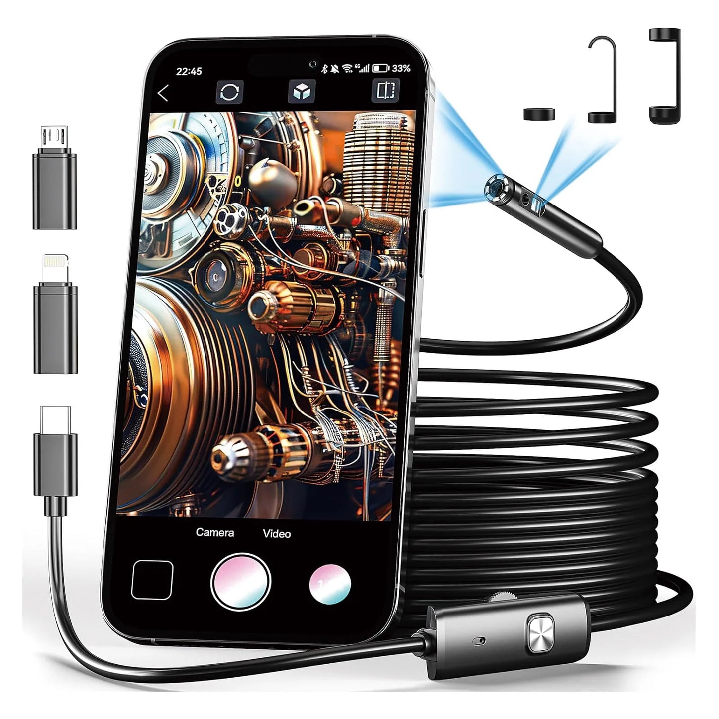 KERUI 8mm 1080P Endoscope Camera iOS/Android