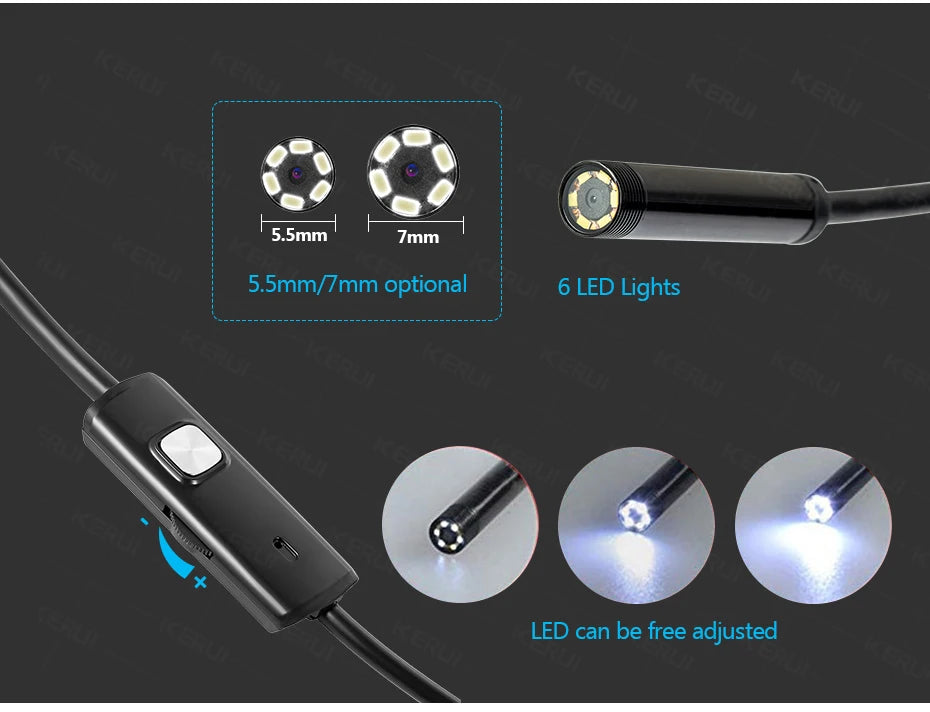 KERUI Endoscope camera 7mm 720p Android
