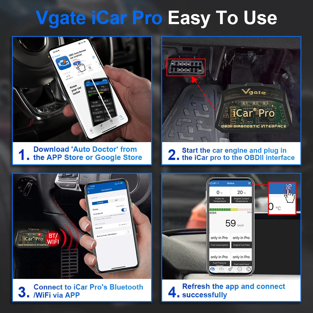 iCar Pro BT 4.0 V2.3 Bluetooth Code Reader/Diagnostic Device