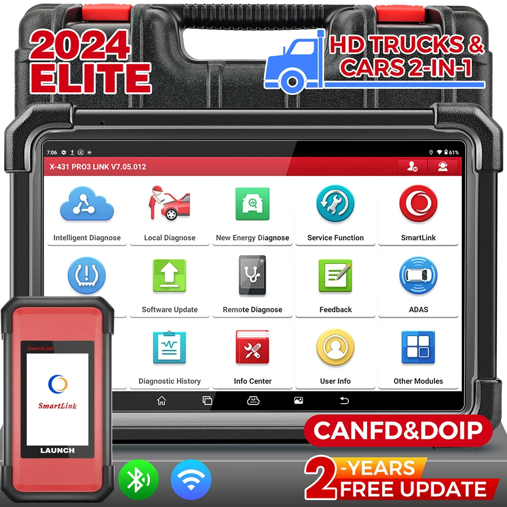 LAUNCH® X431 PRO3S+SmartLink HD Sõidu- ja Veoautode Diagnostikaseade