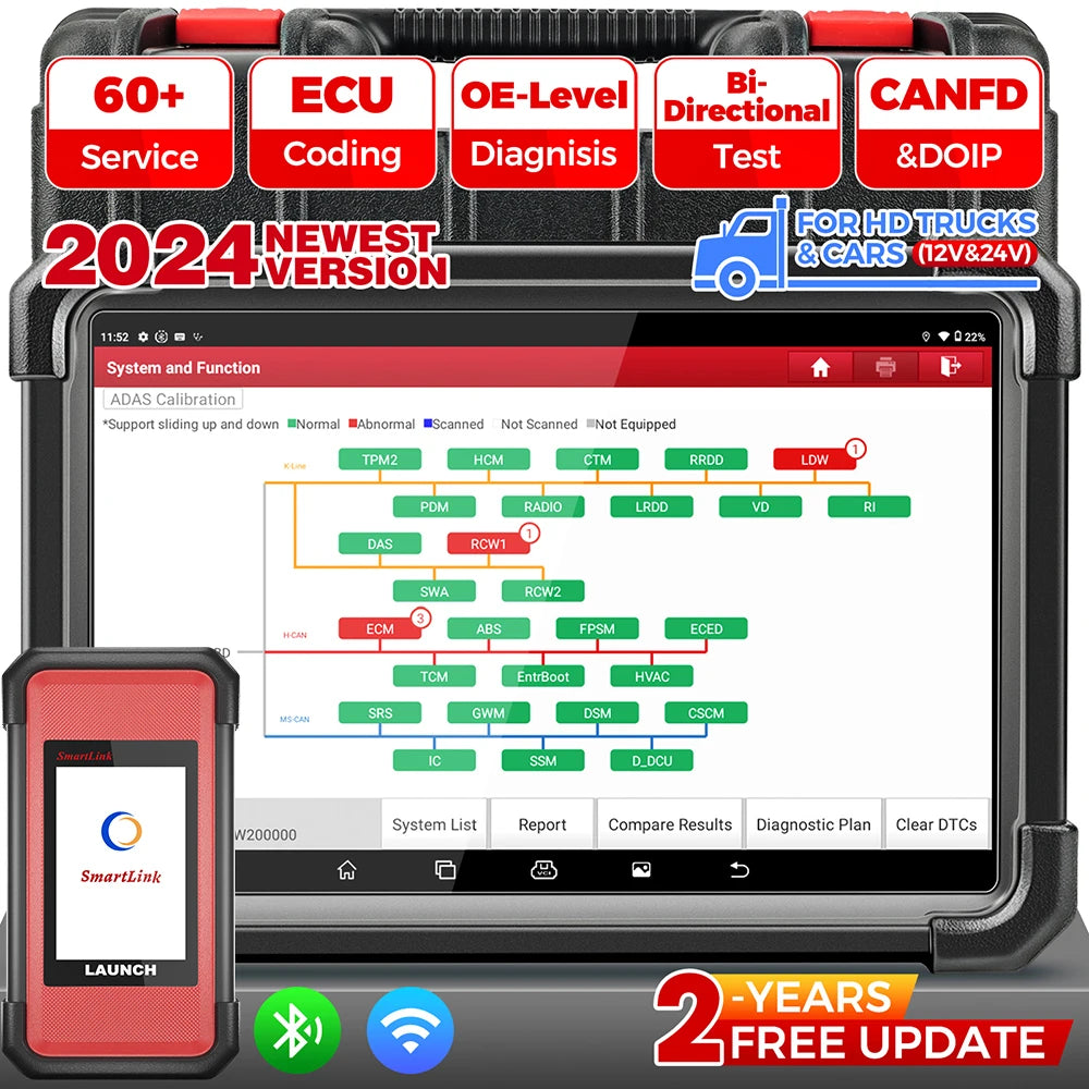 LAUNCH® X431 PRO3S+SmartLink HD Sõidu- ja Veoautode Diagnostikaseade