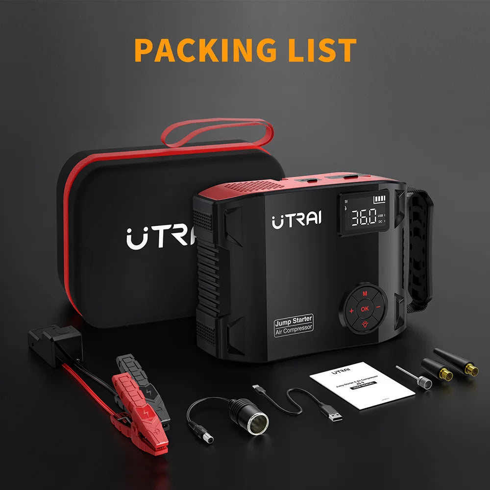 UTRAI JS-5 2000A Jump Starter/Air Compressor