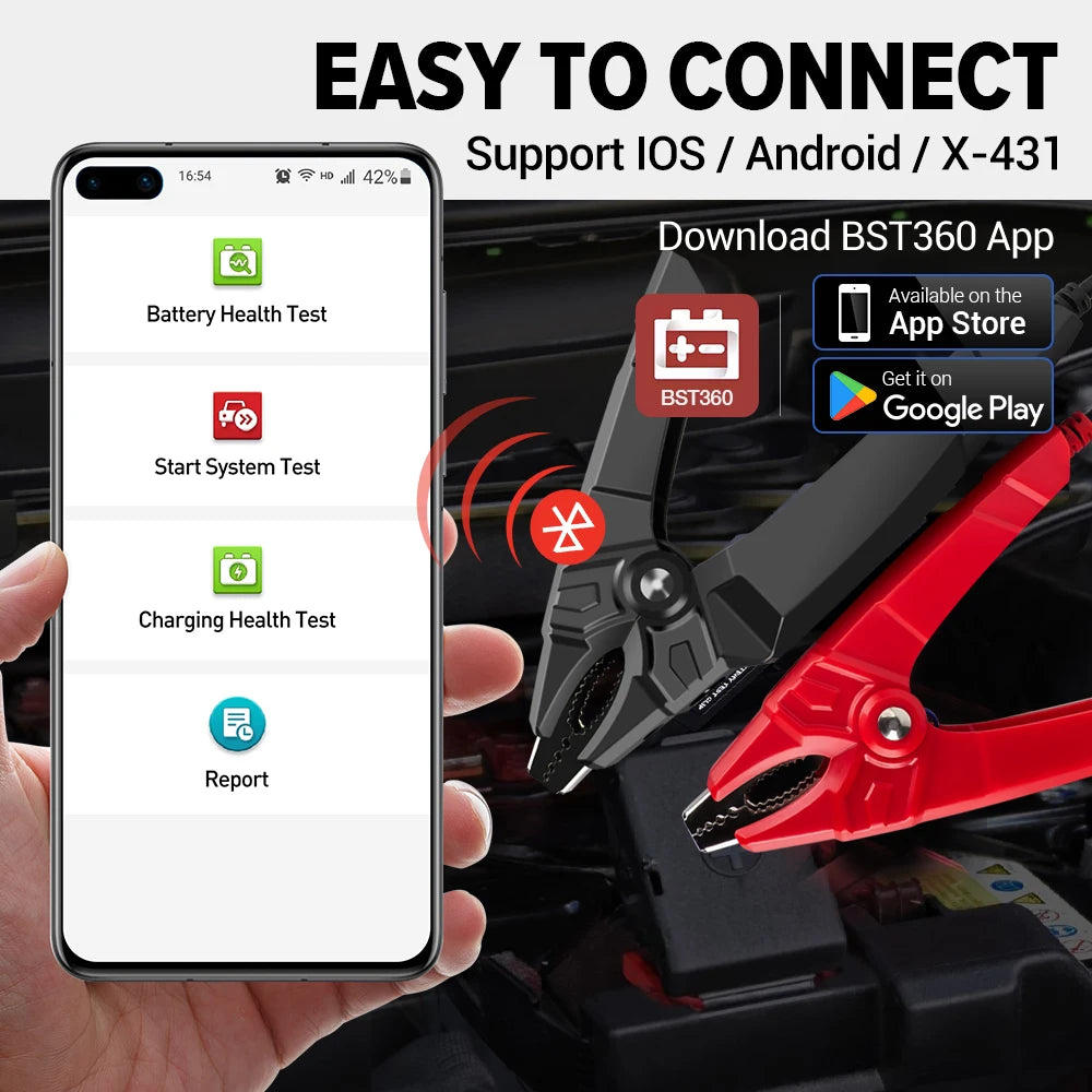 LAUNCH® BST360 Bluetooth Aku Tester