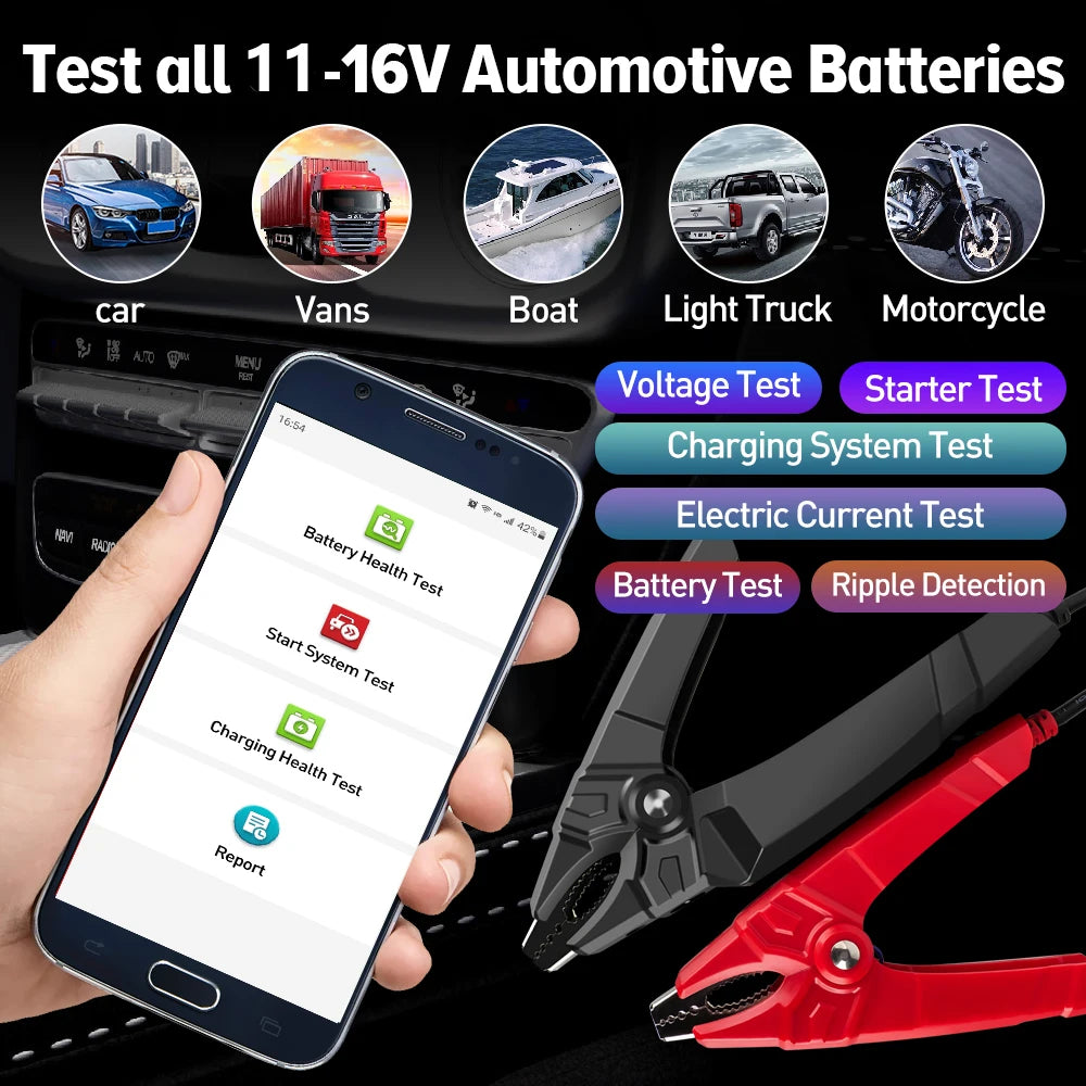 LAUNCH® BST360 Bluetooth Aku Tester